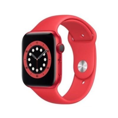 Apple Watch Series 6 (Cellular) Red Aluminum Case / Red Sport Band